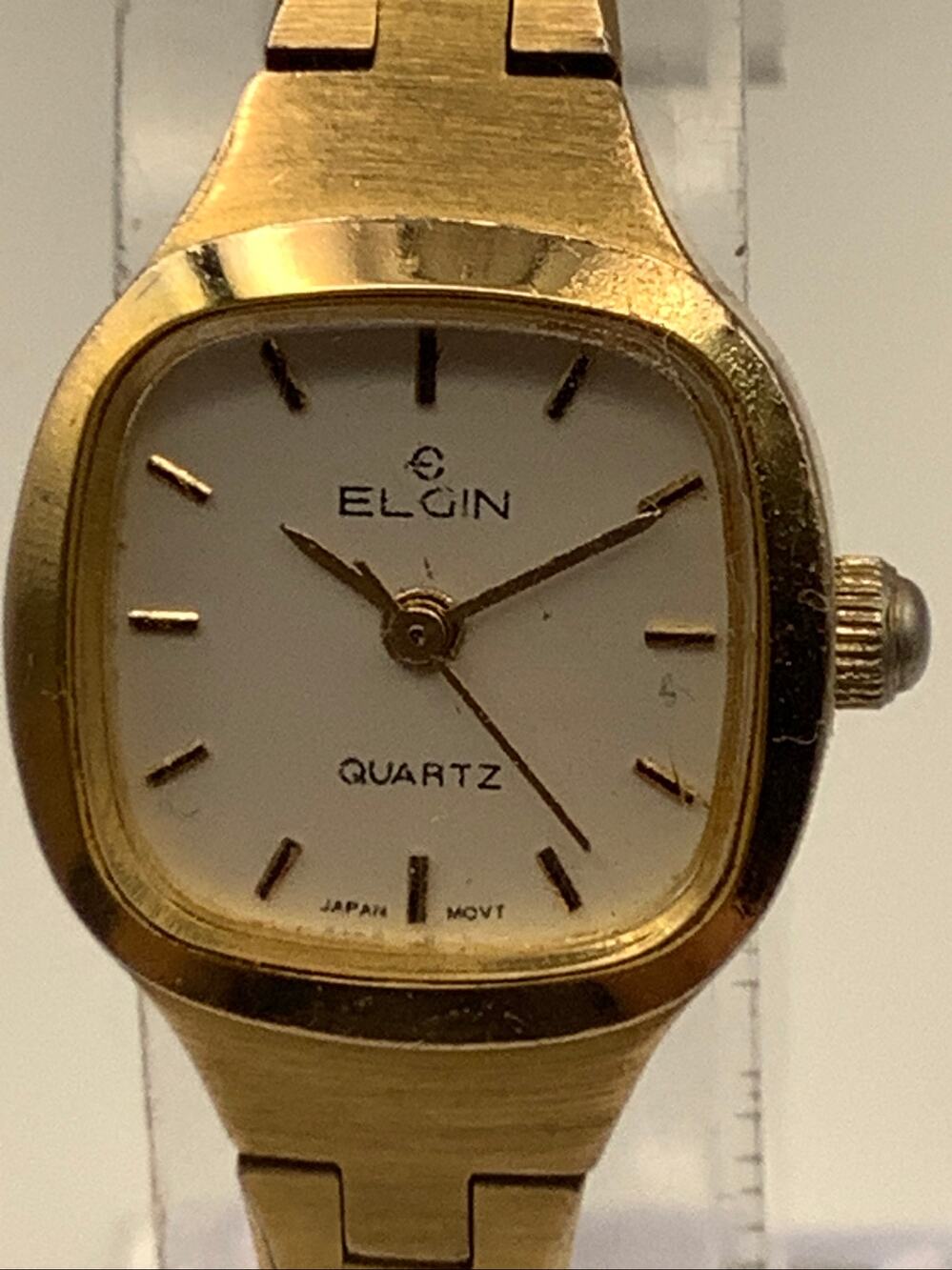 Vintage Elgin Women's Gold Tone Quartz Watch EL 136 012